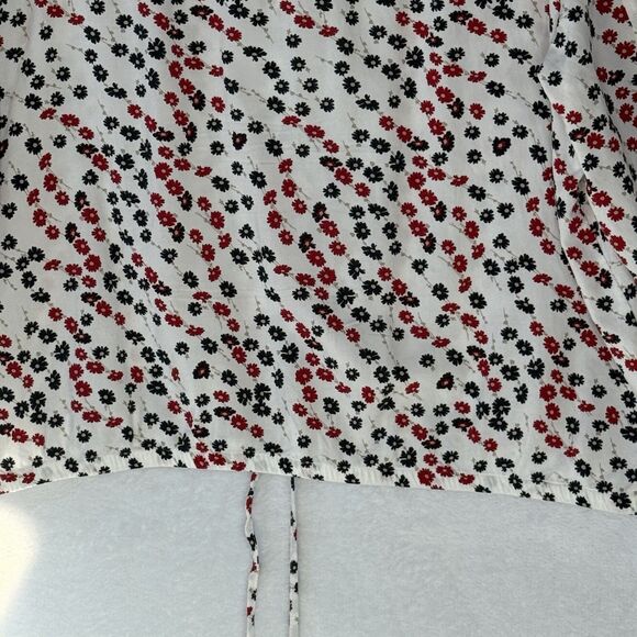 Tommy Hilfiger Women's XL Long Sleeve Ditsy Floral Button Down Top Roll Sleeve - Picture 10 of 16